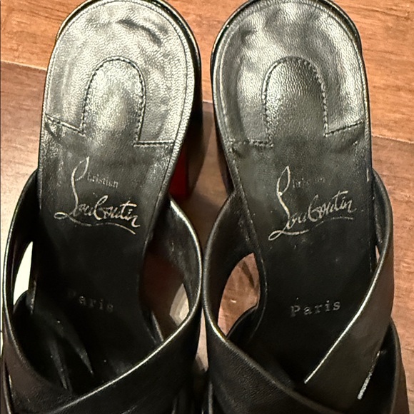 Christian Louboutin Dispo Club 85 Leather Mules - Picture 9 of 13